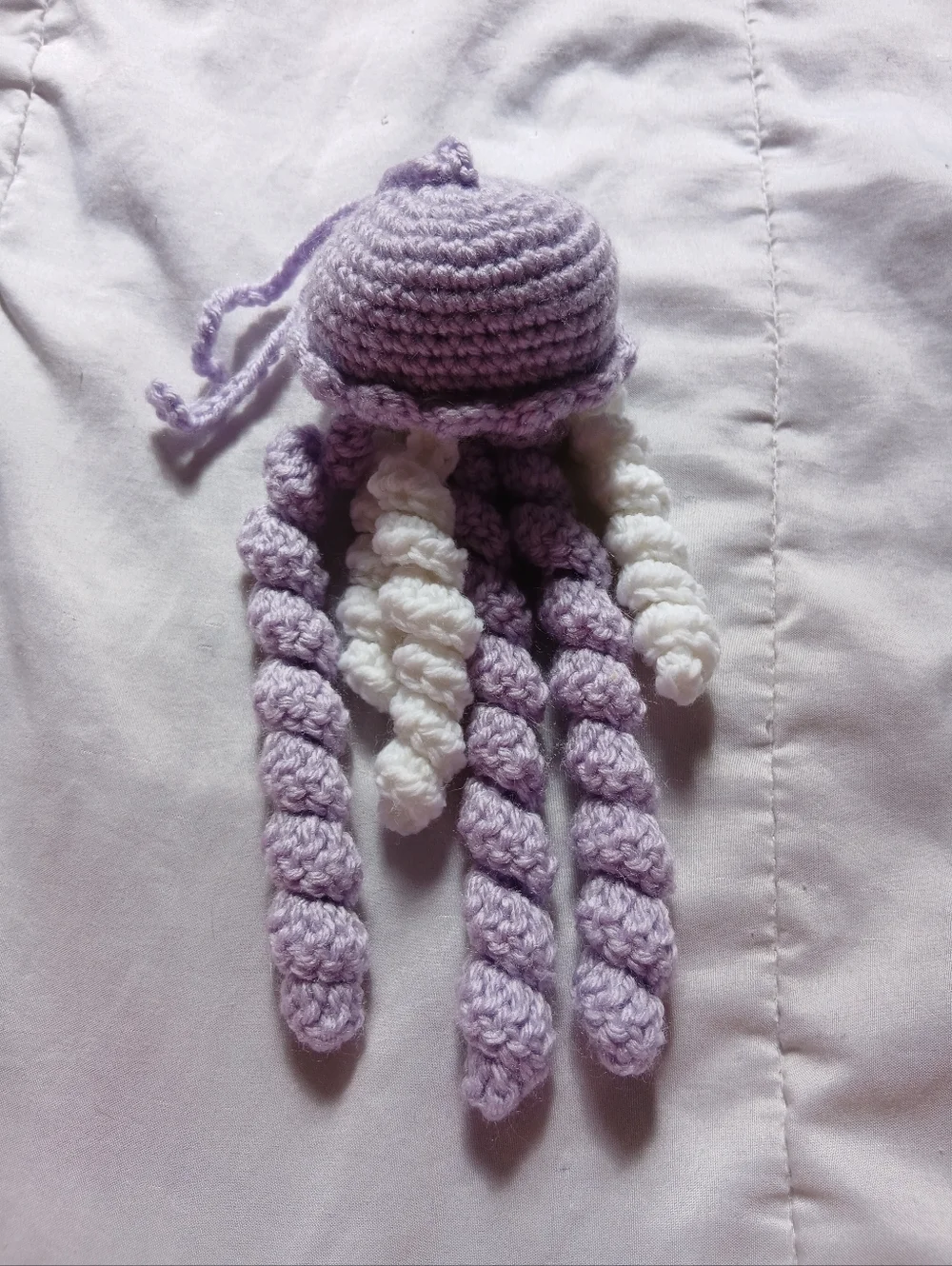 Purple Crochet Jellyfish - Picture 3 of 5